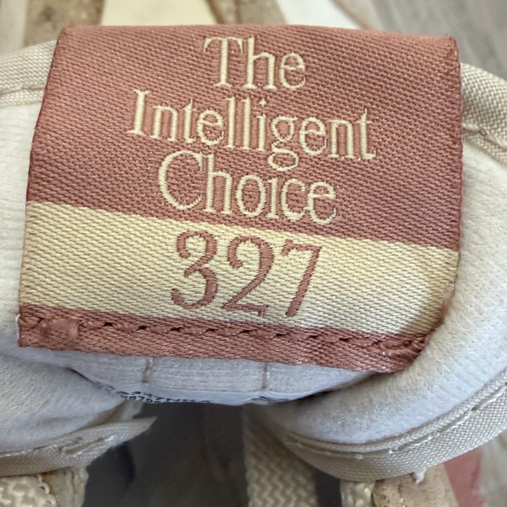 New Balance 327 Retro Sneakers | Neutral Beige & Pink | Women’s 9 - Picture 6 of 7